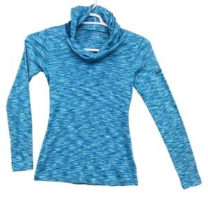 Columbia Womens Long Sleeve Cowl Neck Top Blue Activewear Shirt S‎